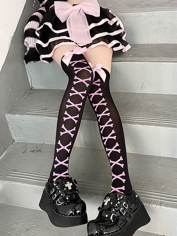 FASHION SPIDER GIRL DARK STOCKINGS
