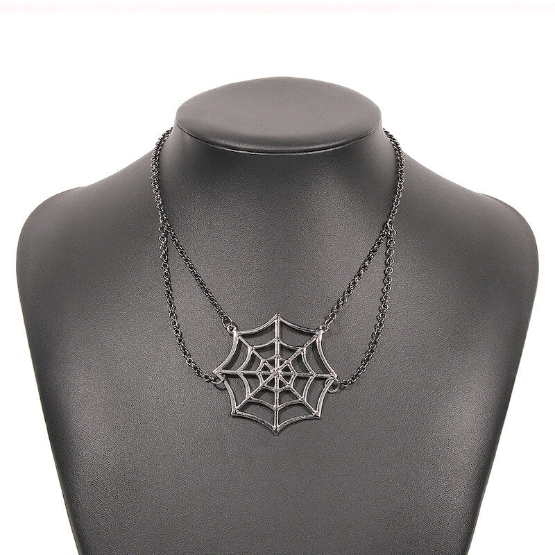 FASHION STARS SPIDER WEB NECKLACE