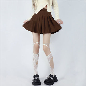 FASHION SWEET CHILL LACE RIBBON STOCKINGS