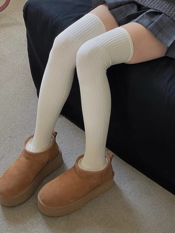 NEW FASHION TWIST KNIT ACADEMIA WINTER STOCKINGS
