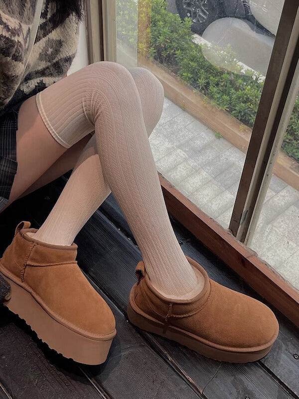 NEW FASHION TWIST KNIT ACADEMIA WINTER STOCKINGS