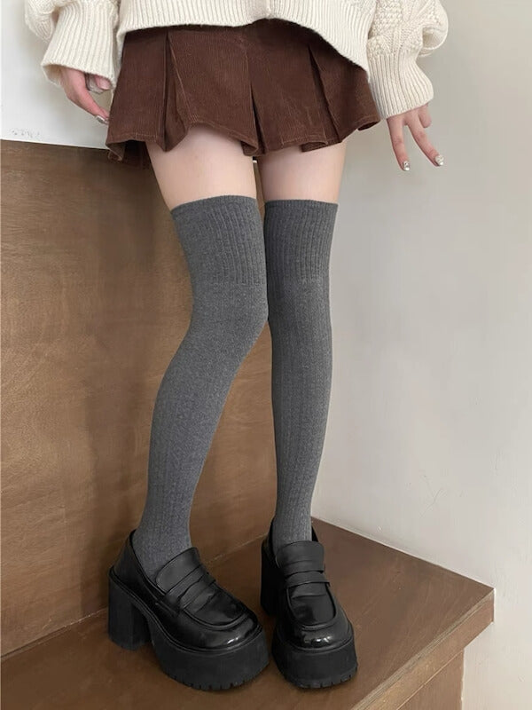 NEW FASHION TWIST KNIT ACADEMIA WINTER STOCKINGS