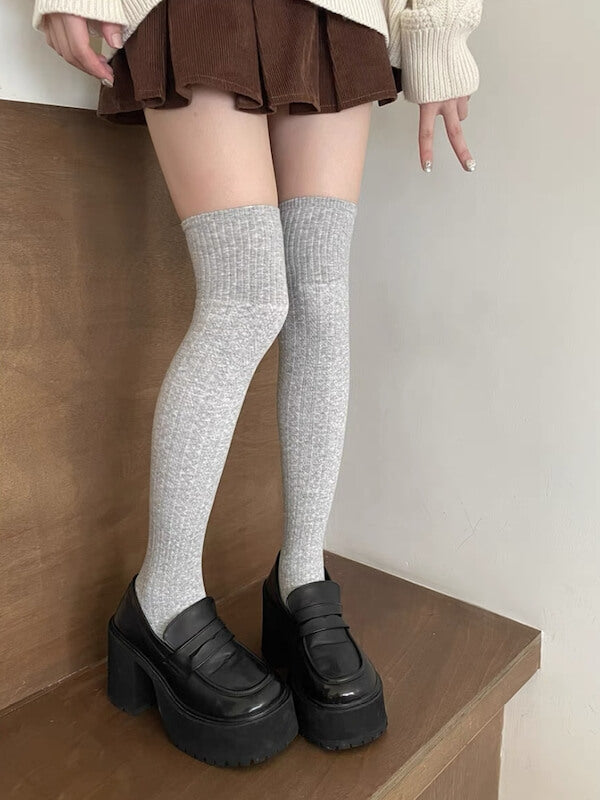 NEW FASHION TWIST KNIT ACADEMIA WINTER STOCKINGS