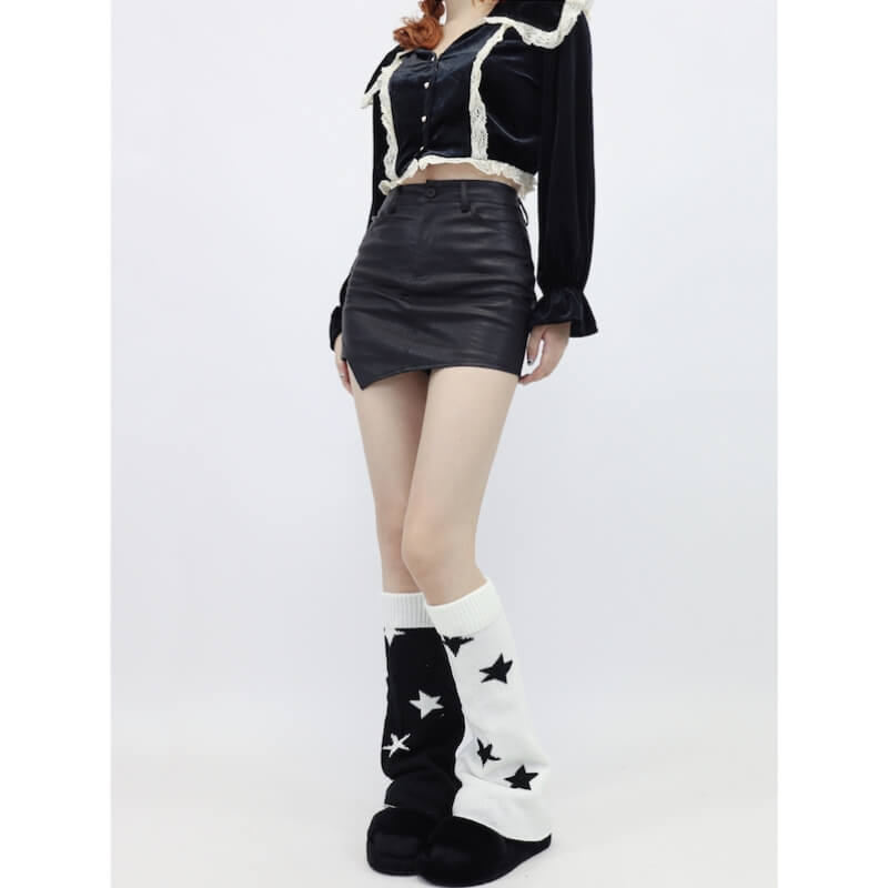 FASHION VINTAGE STREET STARS LEG WARMERS