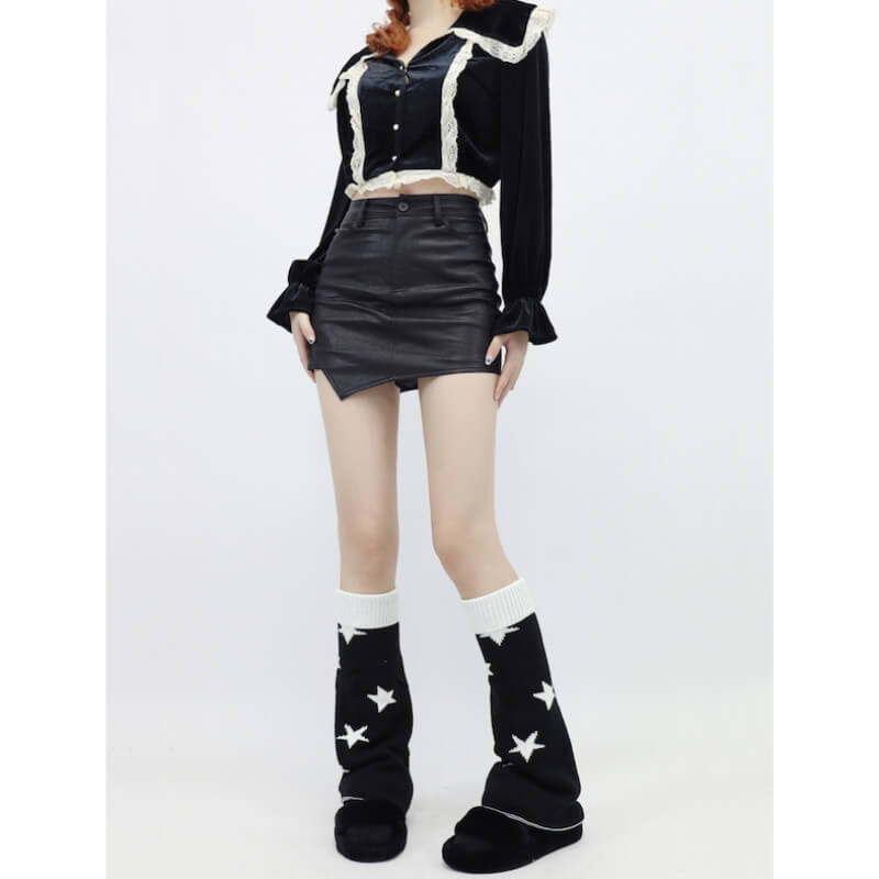 FASHION VINTAGE STREET STARS LEG WARMERS