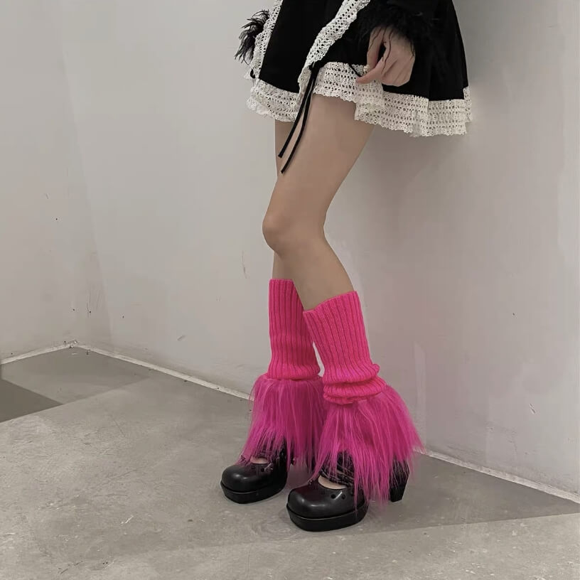 FASHION FURRY LEG WARMERS