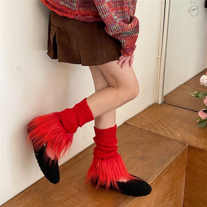 FASHION FURRY LEG WARMERS