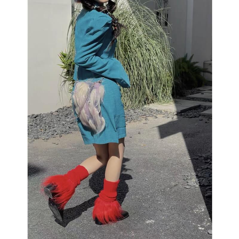 FASHION FURRY LEG WARMERS