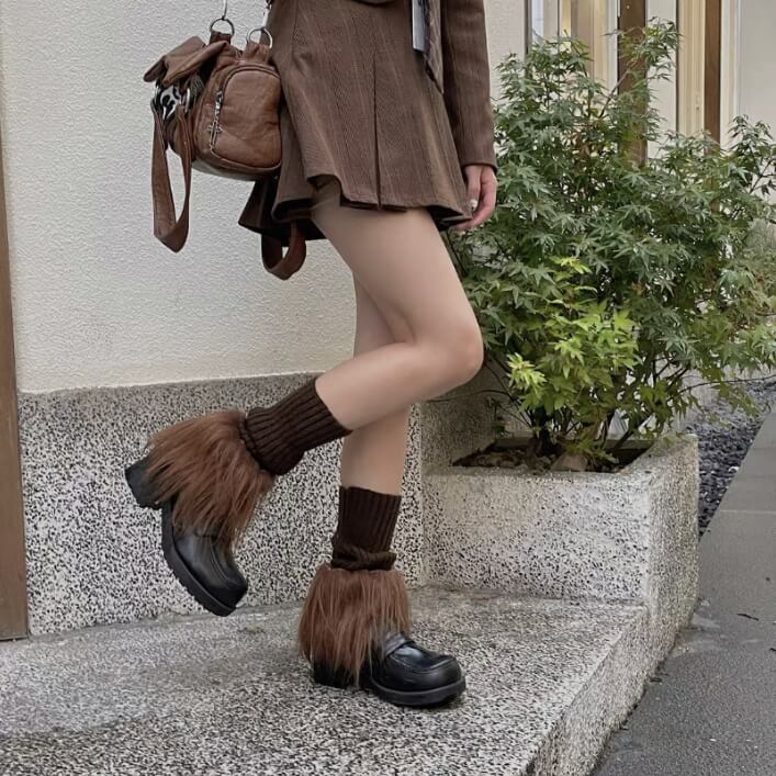 FASHION FURRY LEG WARMERS