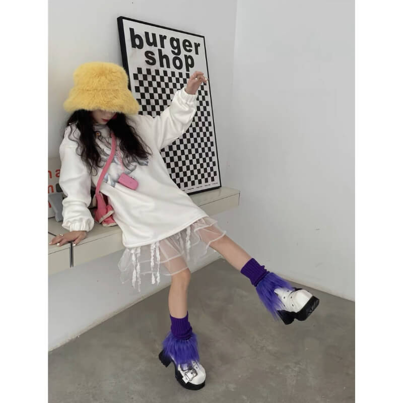 FASHION FURRY LEG WARMERS