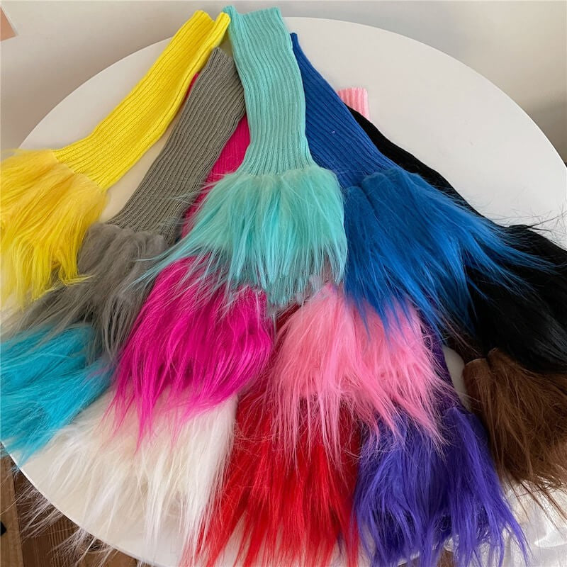 FASHION FURRY LEG WARMERS