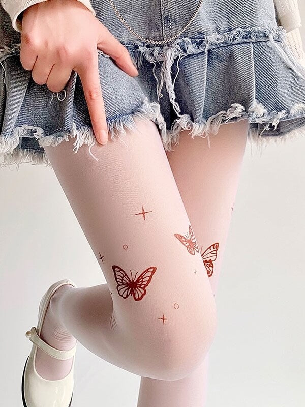 FASHION BUTTERFLY TATTOO TIGHTS