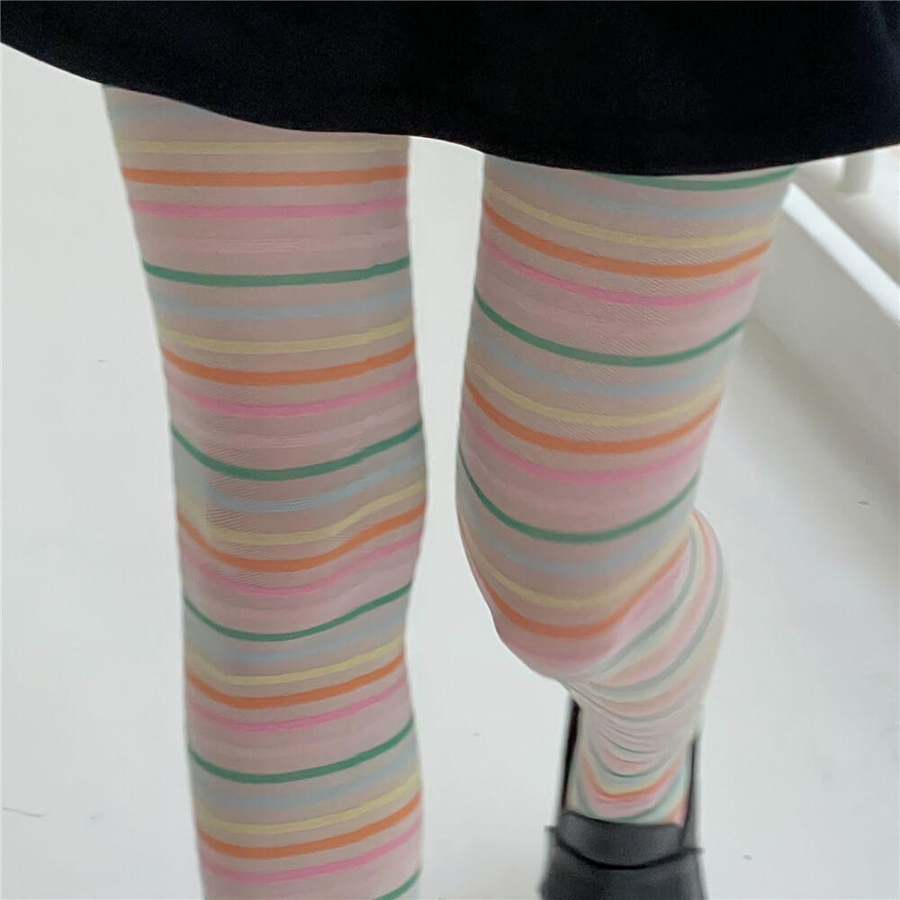FASHION COLOR STRIPES TIGHTS
