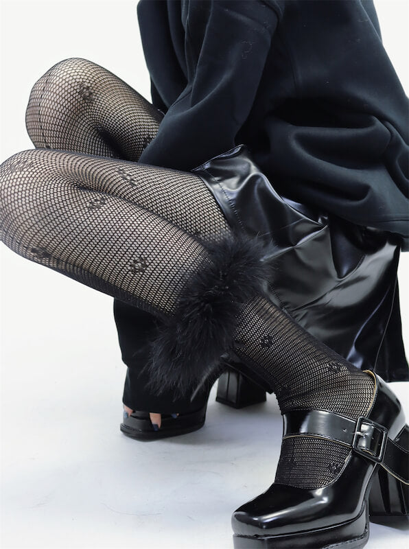 FASHION FAIRY PLUME GOTH LACE TIGHTS