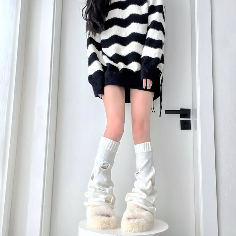 FASHION BROKEN LEG WARMERS