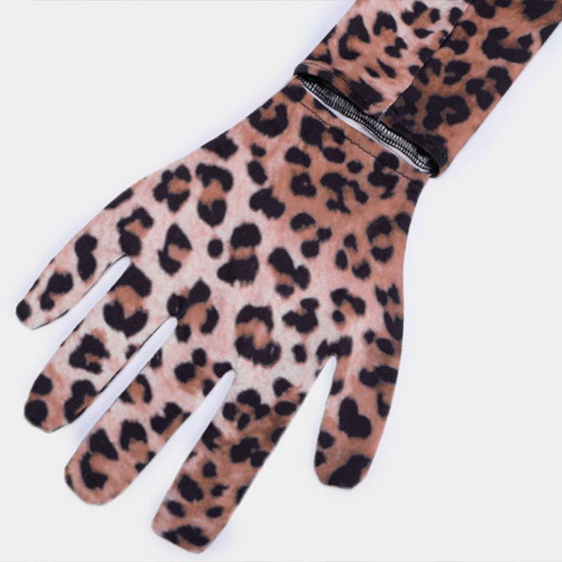 Leopard Cover Finger Bodycon Dress