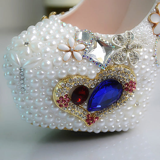 PEARL CRYSTAL STILETTO HEELS – LUXURY EMBELLISHED WEDDING & PARTY PUMPS
