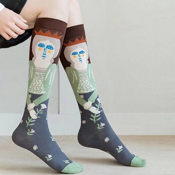 BRITISH STYLE QUEEN STOVEPIPE SOCKS KNEE-LENGTH STOCKINGS STREET LONG SOCKS