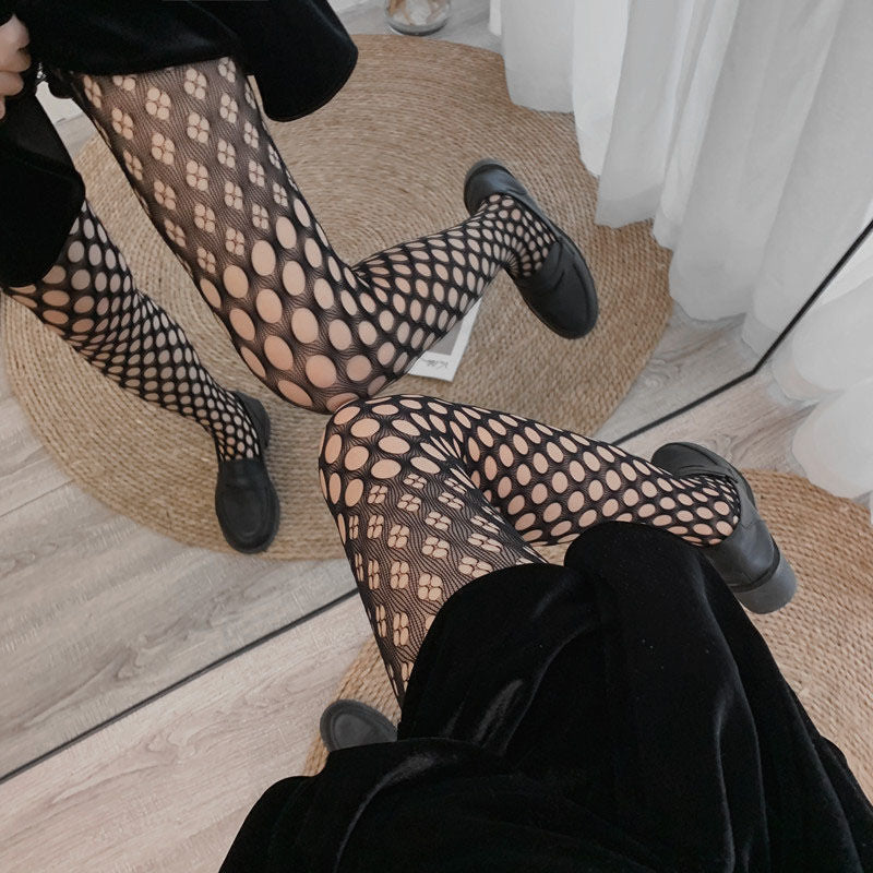 HOLLOW FOUR-LEAF CLOVER FASHION ALL-MATCH BOTTOMING PANTYHOSE