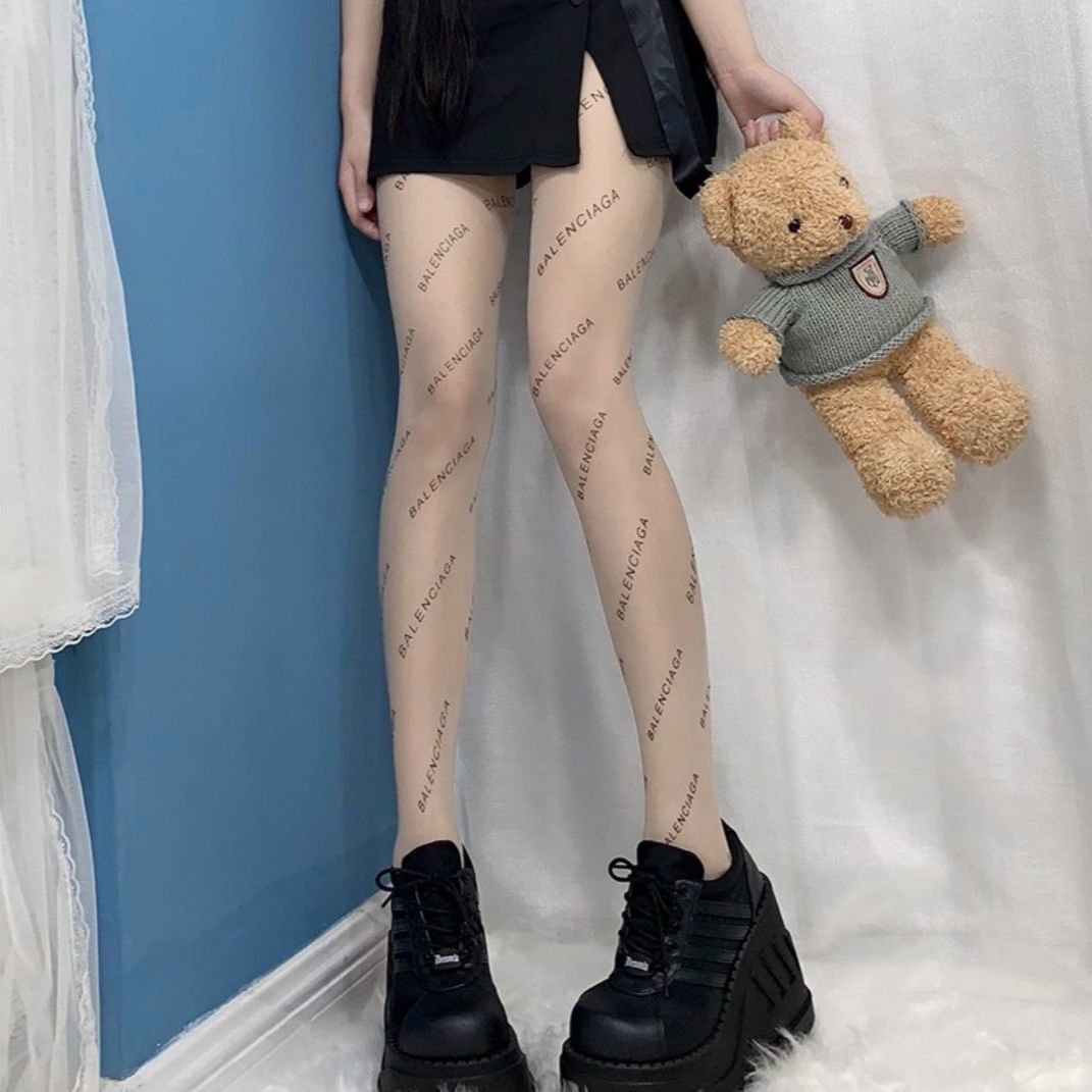 LETTER FASHION THIN SECTION TEMPTATION POPULAR LADIES PANTYHOSE