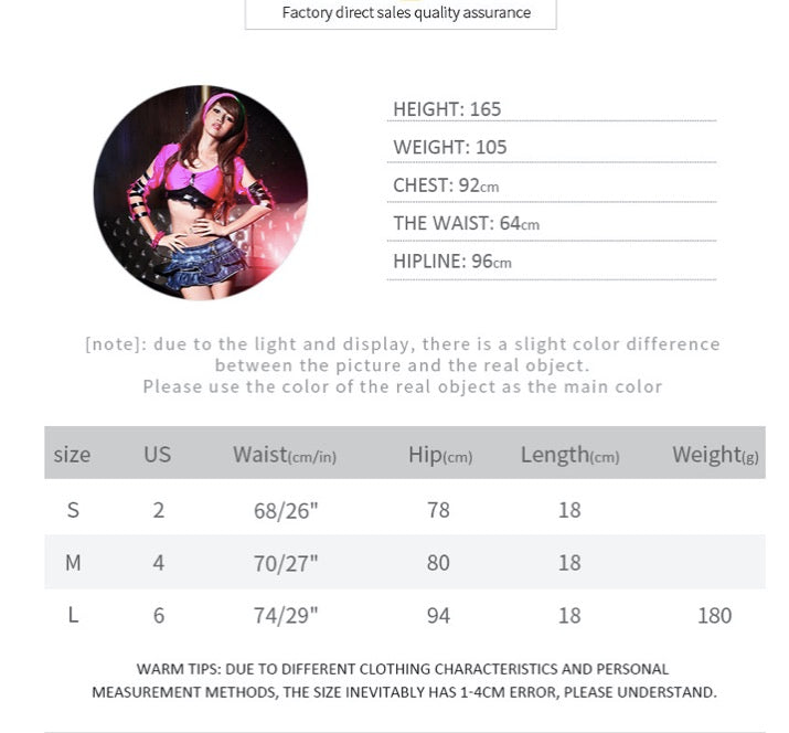 DJ COSTUME NIGHTCLUB FASHION MINISKIRT