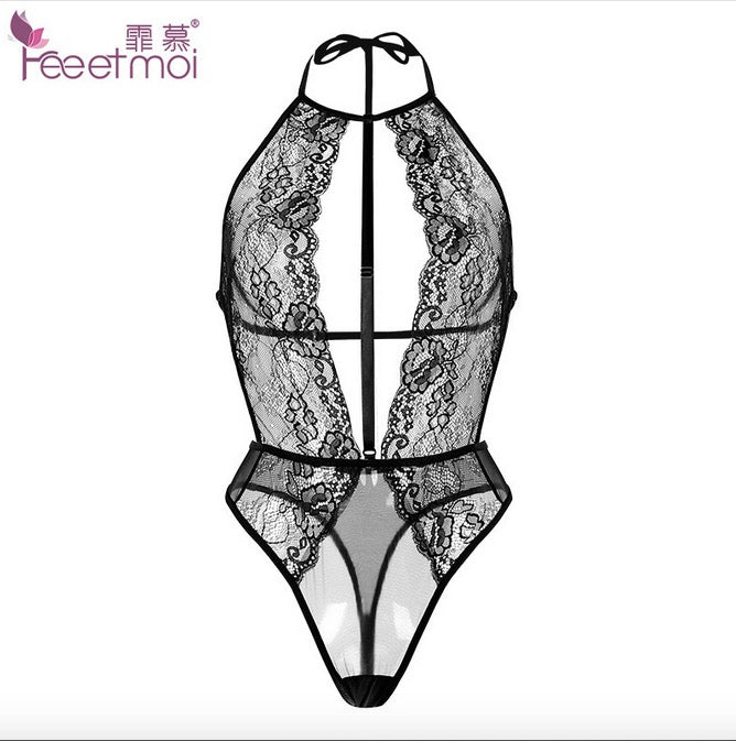 FASHION LACE BLACKLESS BODYSUIT FOR WOMEN