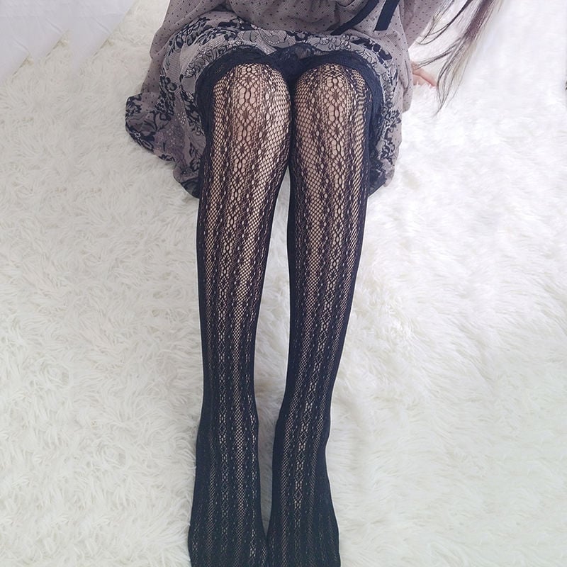 FASHION STOCKINGS LACE YARN EMPTY JACQUARD BOTTOMING PANTYHOSE