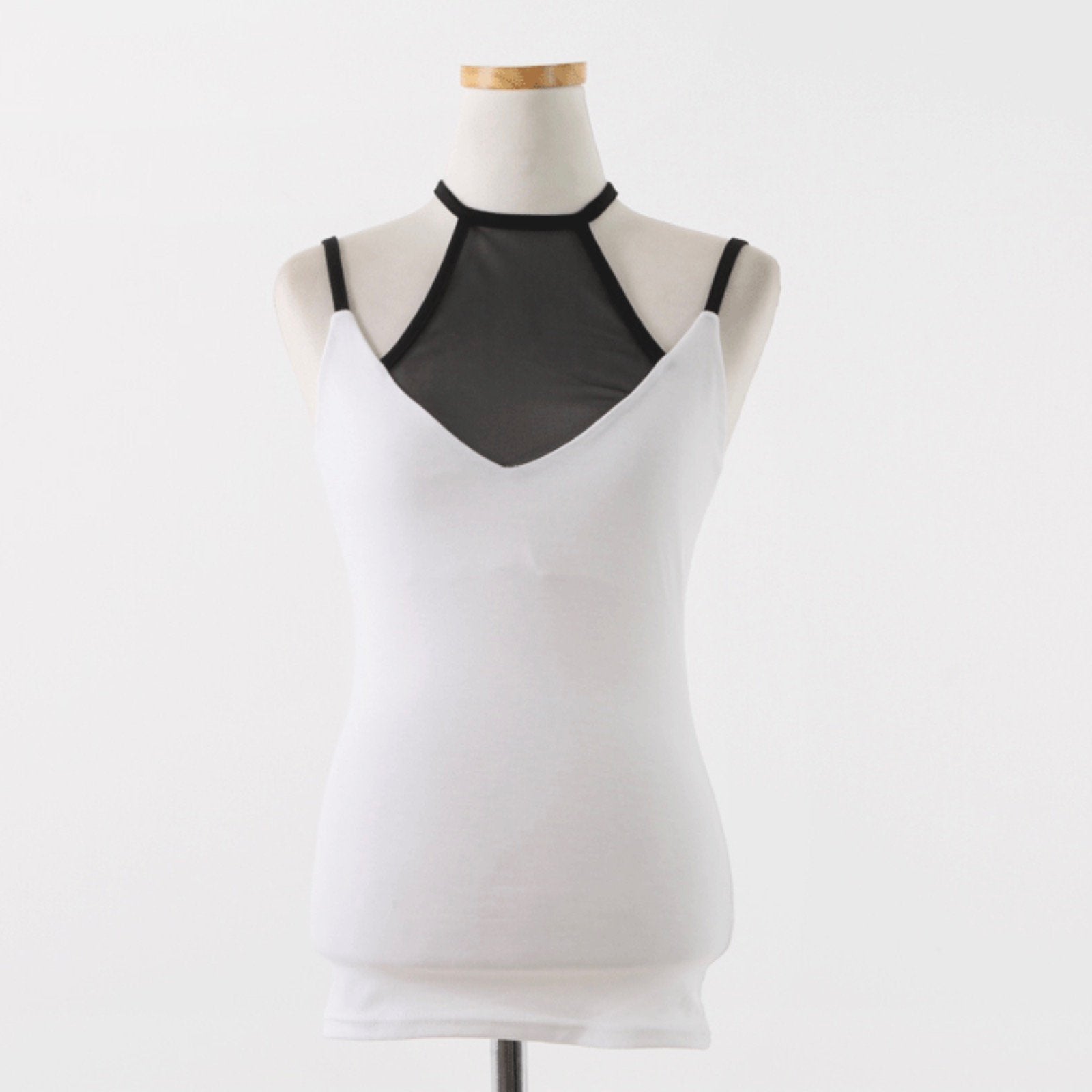 FASHION MESH STITCHING VEST