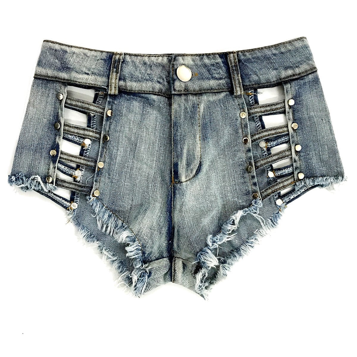 NIGHTCLUB WOMEN'S FASHION HOLLOW HIGH WAIST JEANS