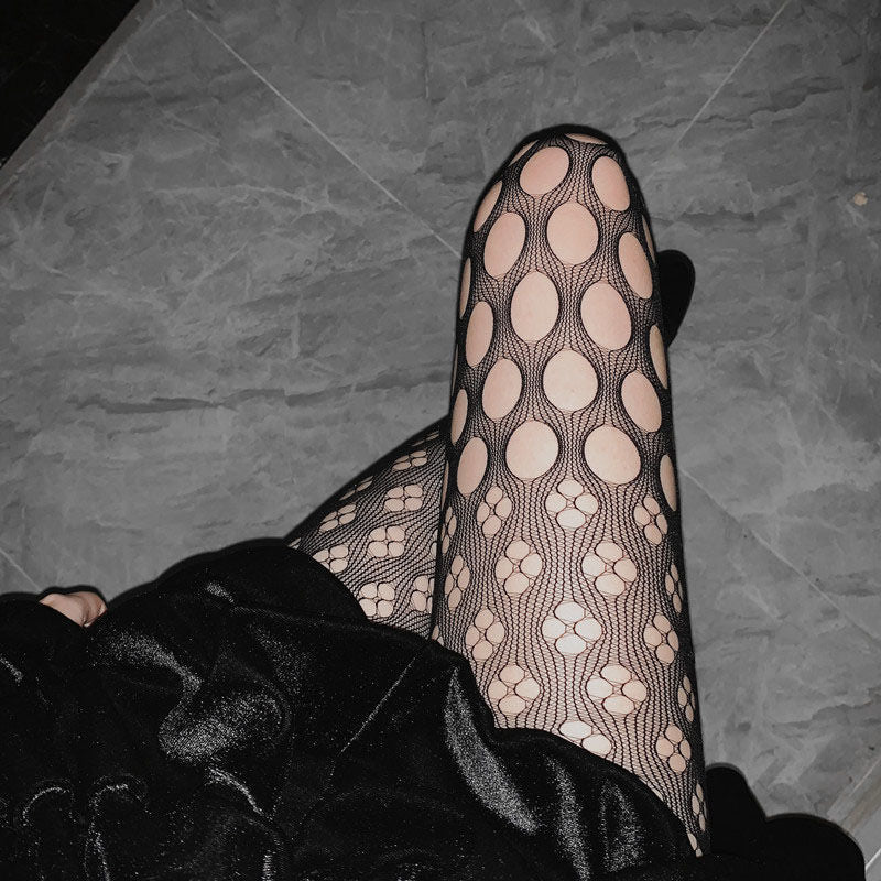 HOLLOW FOUR-LEAF CLOVER FASHION ALL-MATCH BOTTOMING PANTYHOSE