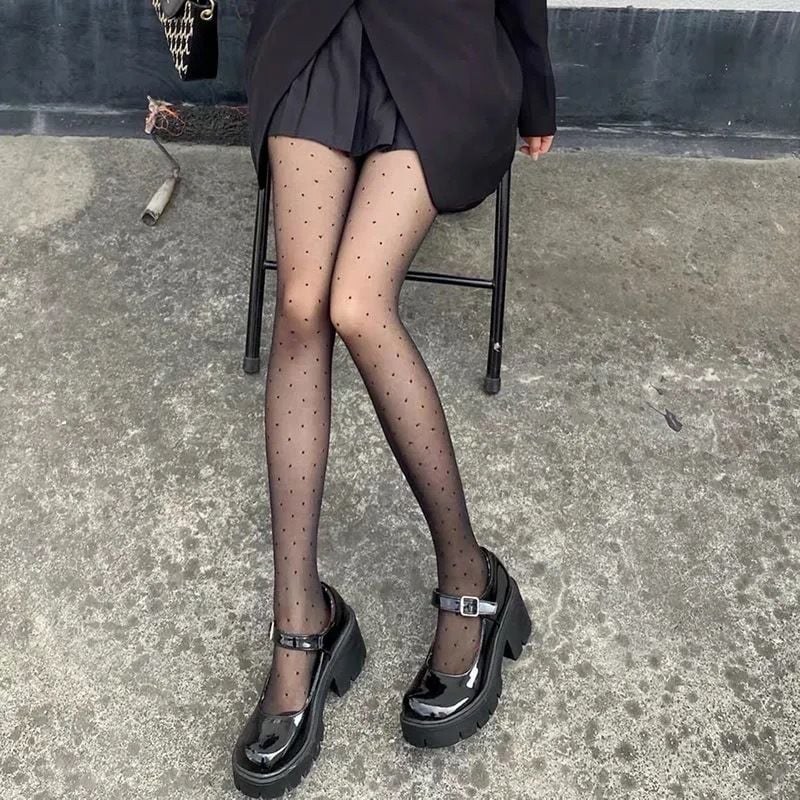 JK ANTI-SNAG SILK JACQUARD STOCKINGS BOTTOMING SOCKS PANTYHOSE