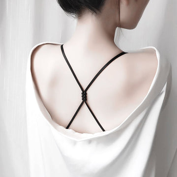 BEAUTIFUL BACK BRA UNDERWEAR WITH SHOULDER STRAPS EXPOSED SUMMER FASHION INVISIBLE BRA STRAPS CROSS NON-SLIP STRAPS