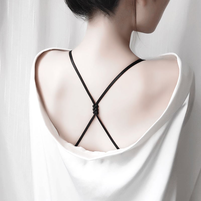 BEAUTIFUL BACK BRA UNDERWEAR WITH SHOULDER STRAPS EXPOSED SUMMER FASHION INVISIBLE BRA STRAPS CROSS NON-SLIP STRAPS