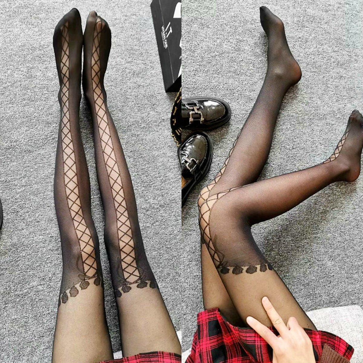 FASHION STITCHING PARTY NIGHTCLUB STUDENT GIRL PANTYHOSE