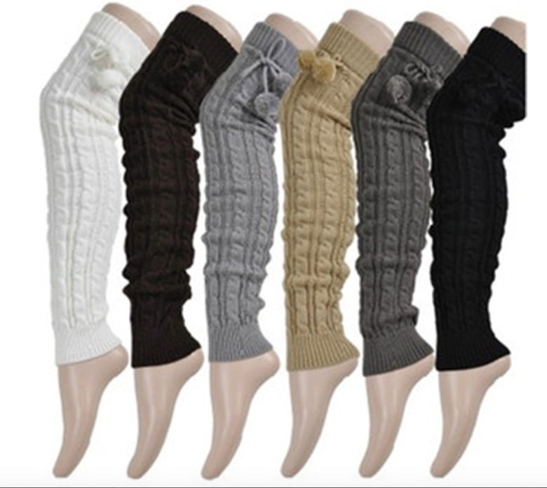 KNITTING OVER THE KNEE SOCKS LEGGING