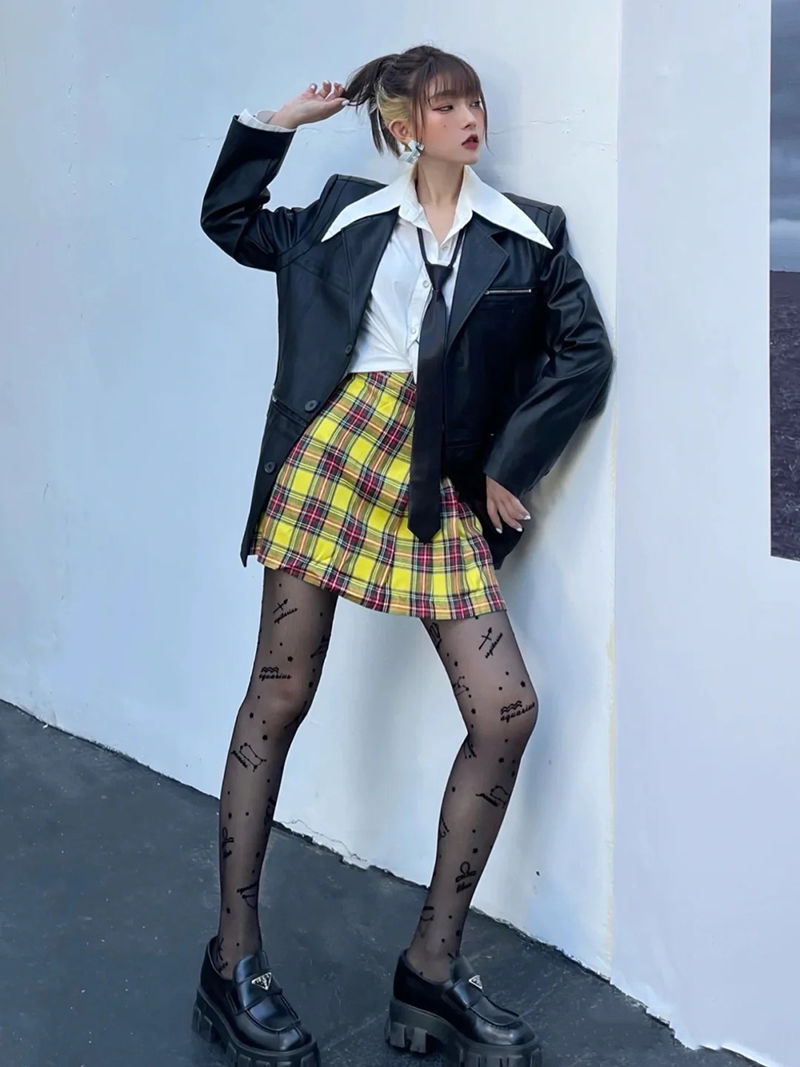 STOCKINGS PANTYHOSE WOMEN'S THIN BLACK PRINT SERIES INSPIRED BOTTOMING SOCKS
