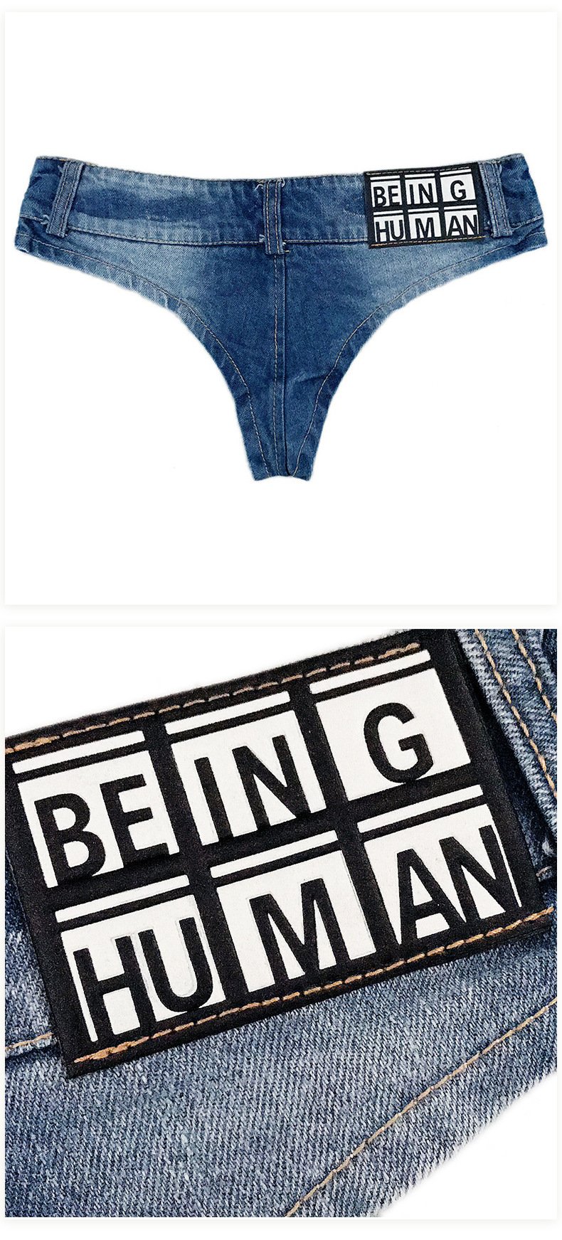 ULTRA SHORT DENIM SHORTS BIKINI PANTS