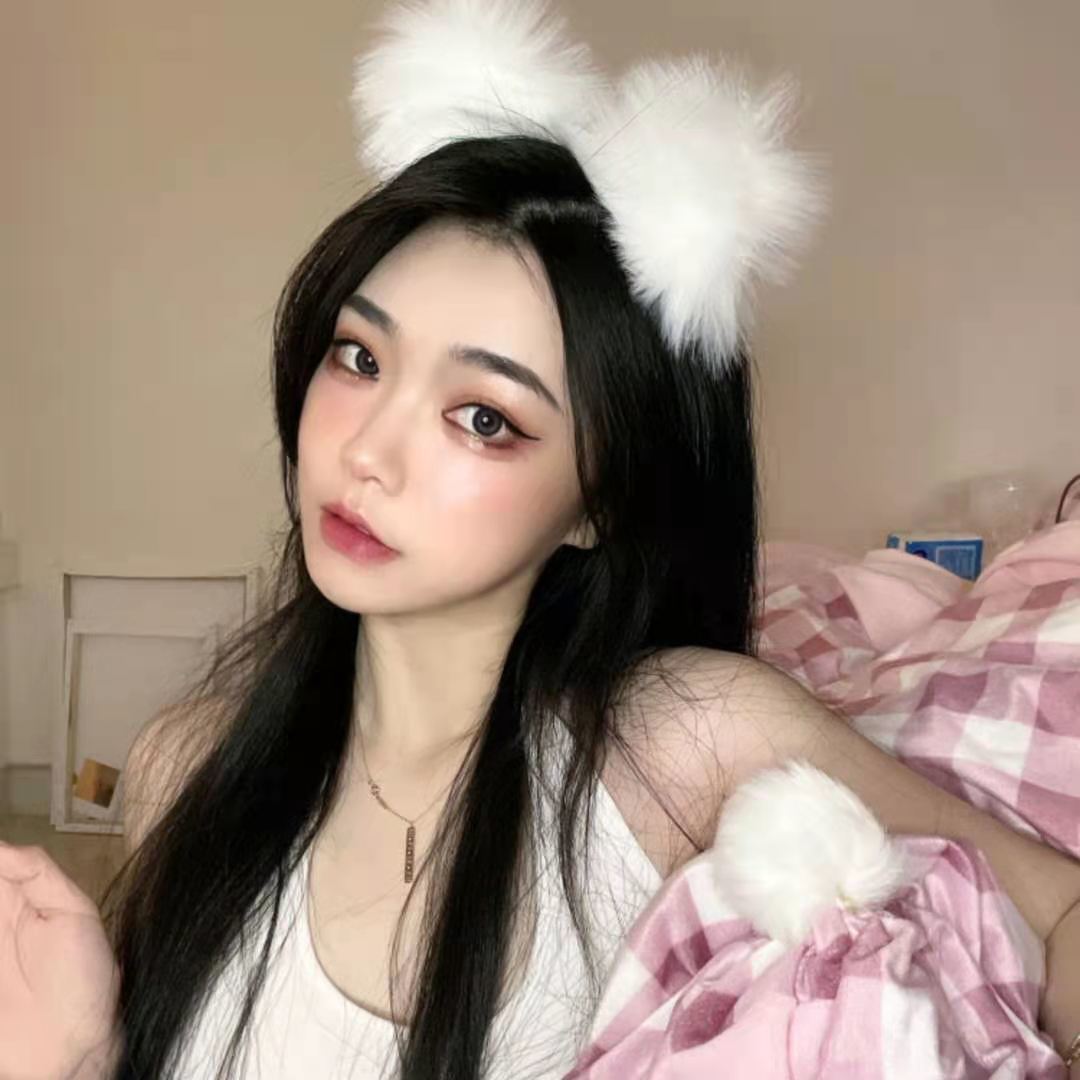 CUTE PLUSH CAT EAR HEADBAND SWEET COS FOX HEADBAND CAT FUNNY HAIRPIN INTIMATE HEADDRESS