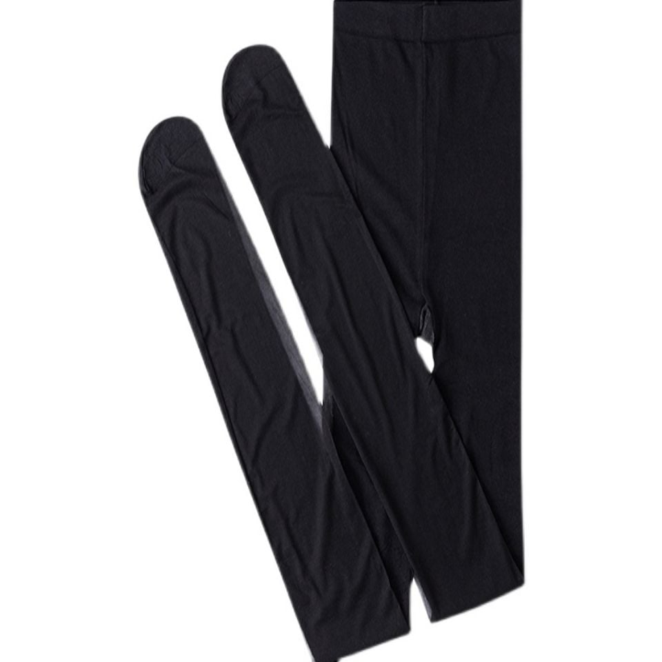 FASHION LETTERS BLACK SILK SHOW THIN LEGS PANTYHOSE