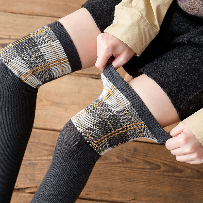 BRITISH STYLE HIGH TUBE KNEE SOCKS RETRO PERSONALIZED STOCKINGS COLLEGE STOCKINGS