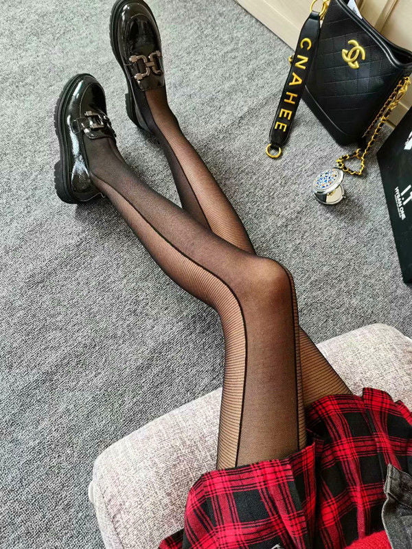 FASHION STITCHING PARTY NIGHTCLUB STUDENT GIRL PANTYHOSE