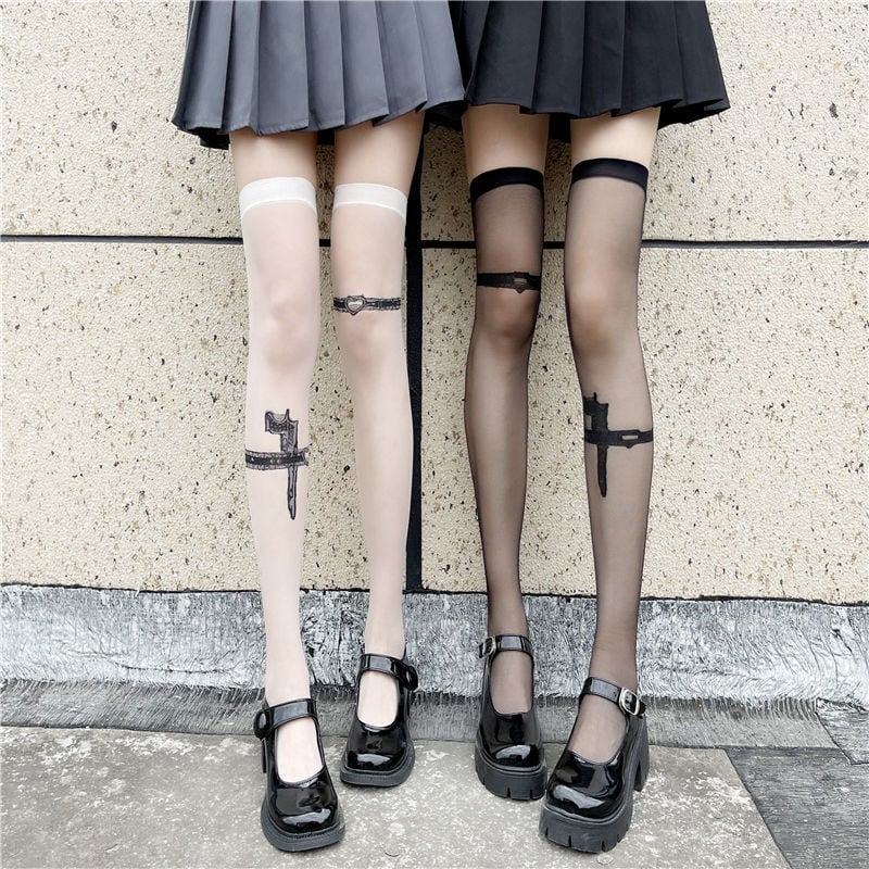 FASHION BLACK SILK STOCKINGS JK CUTE FASHION STUDENT GIRL PANTYHOSE BEST FRIEND AND SISTER SILK STOCKINGS