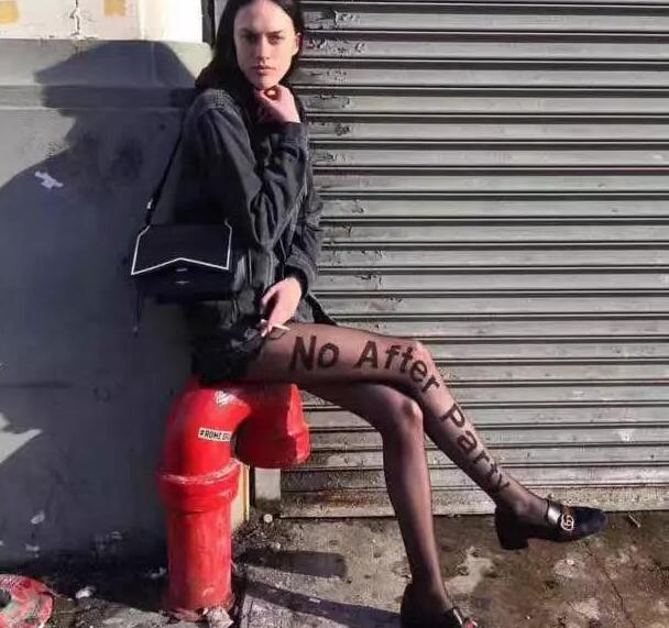NO BLACK LETTER STOCKINGS