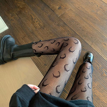 MOON FISHNET STOCKINGS SPRING, AUTUMN AND SUMMER THIN PANTYHOSE