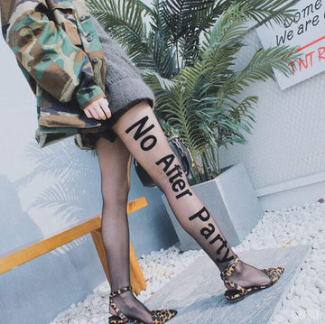 NO BLACK LETTER STOCKINGS