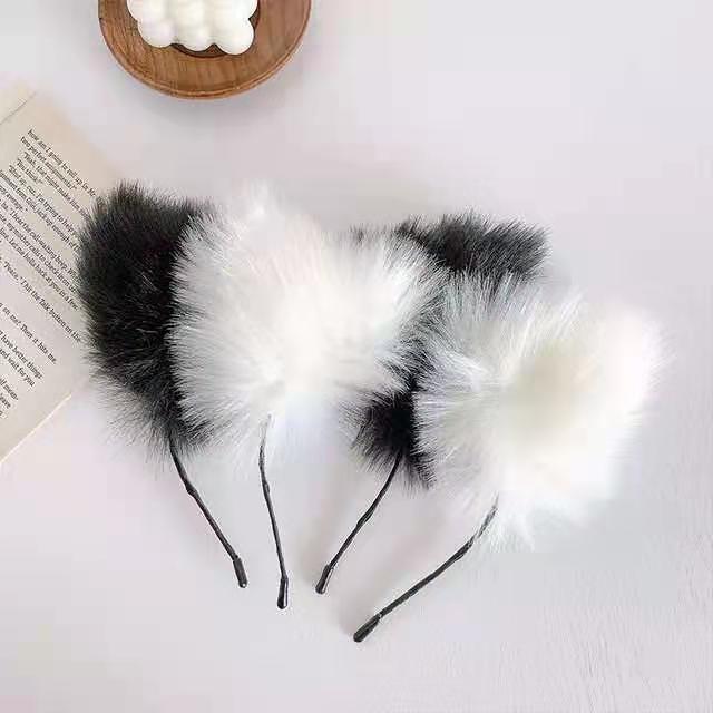 CUTE PLUSH CAT EAR HEADBAND SWEET COS FOX HEADBAND CAT FUNNY HAIRPIN INTIMATE HEADDRESS