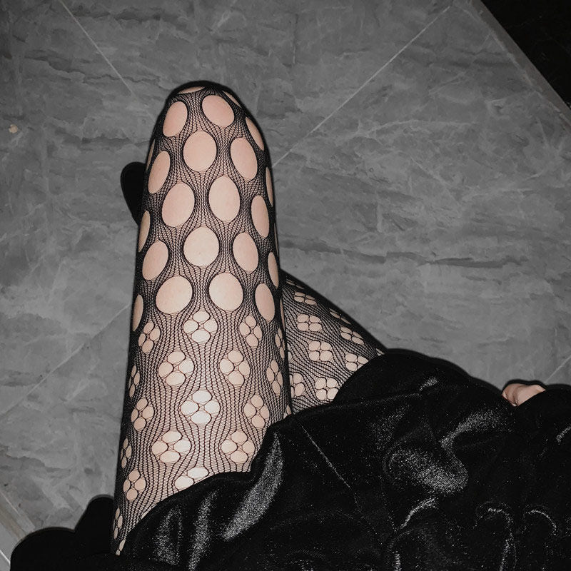 HOLLOW FOUR-LEAF CLOVER FASHION ALL-MATCH BOTTOMING PANTYHOSE