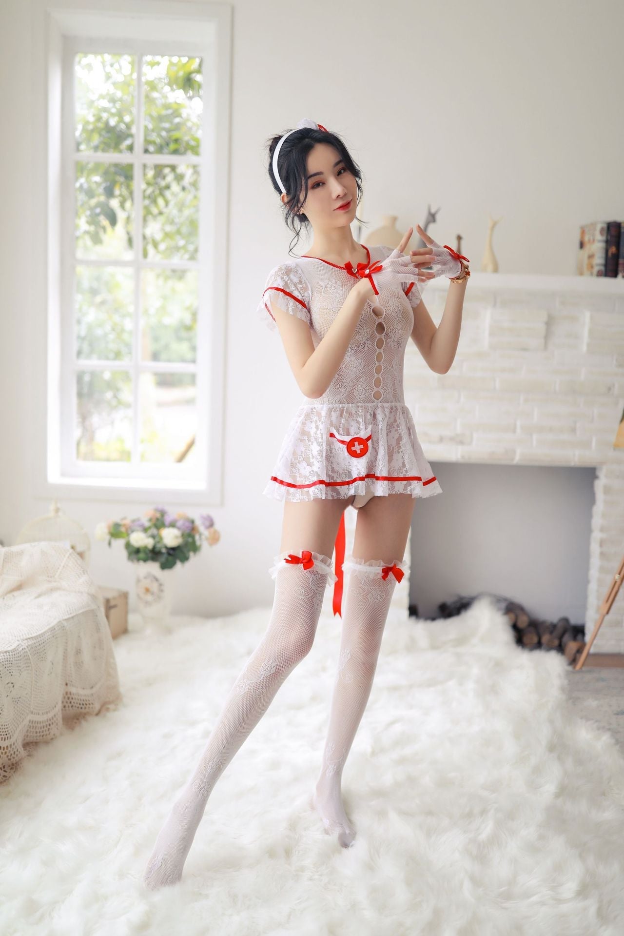 FASHION LACE NURSE WOMEN UNDERWEAR