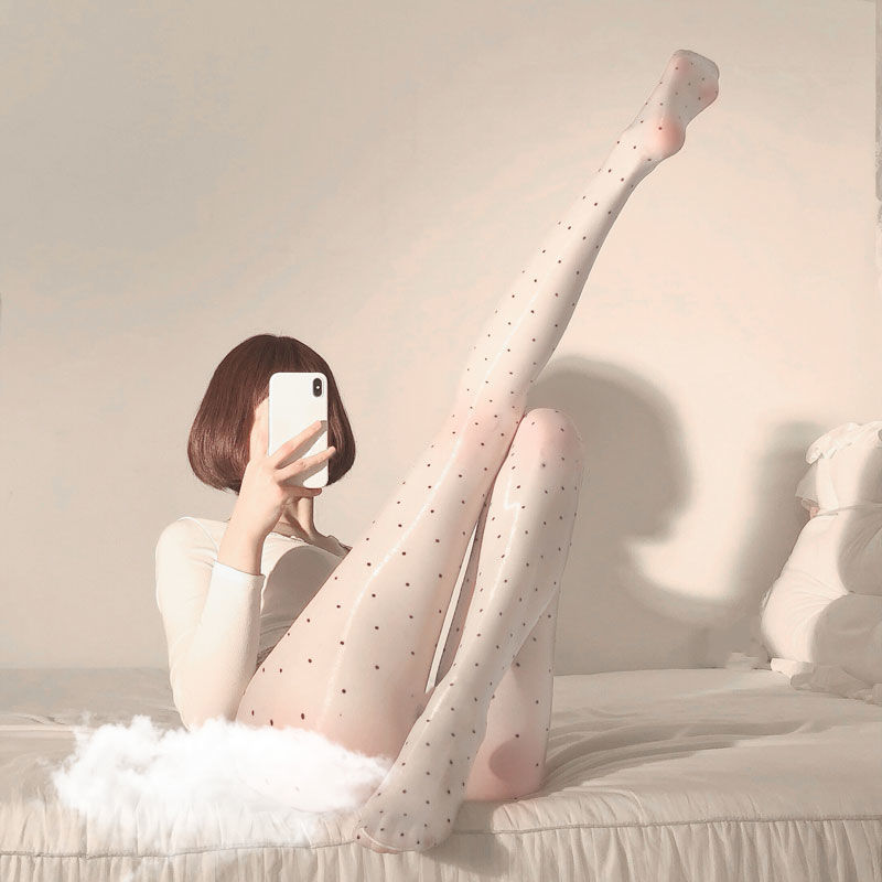 FASHION LACE FUN THICKENED PANTIES STITCHED OPEN WAVE POINT SILK STOCKINGS