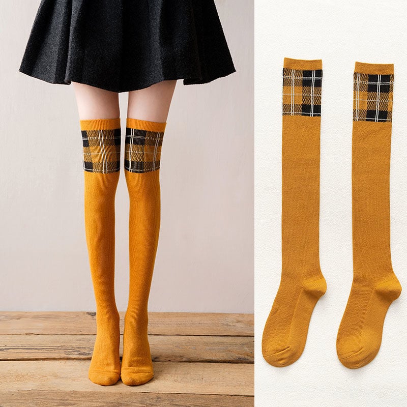 BRITISH STYLE HIGH TUBE KNEE SOCKS RETRO PERSONALIZED STOCKINGS COLLEGE STOCKINGS